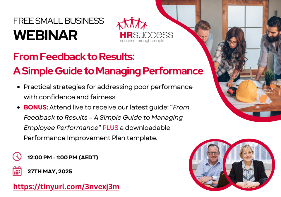 Free Webinar 27th May – From Feedback to Results: Managing Staff Performance